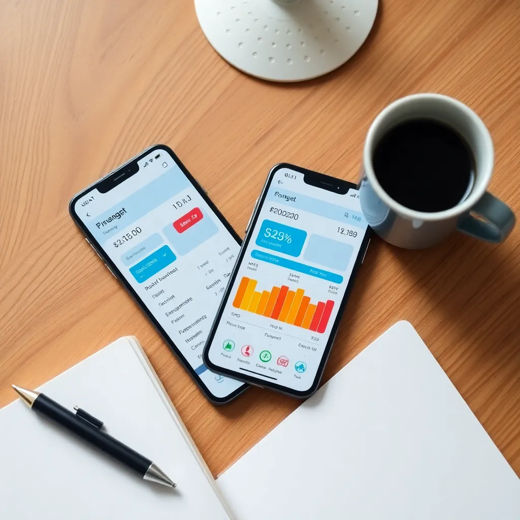 Digitaal financieel dashboard met overzicht van verschillende rekeningen en investeringen